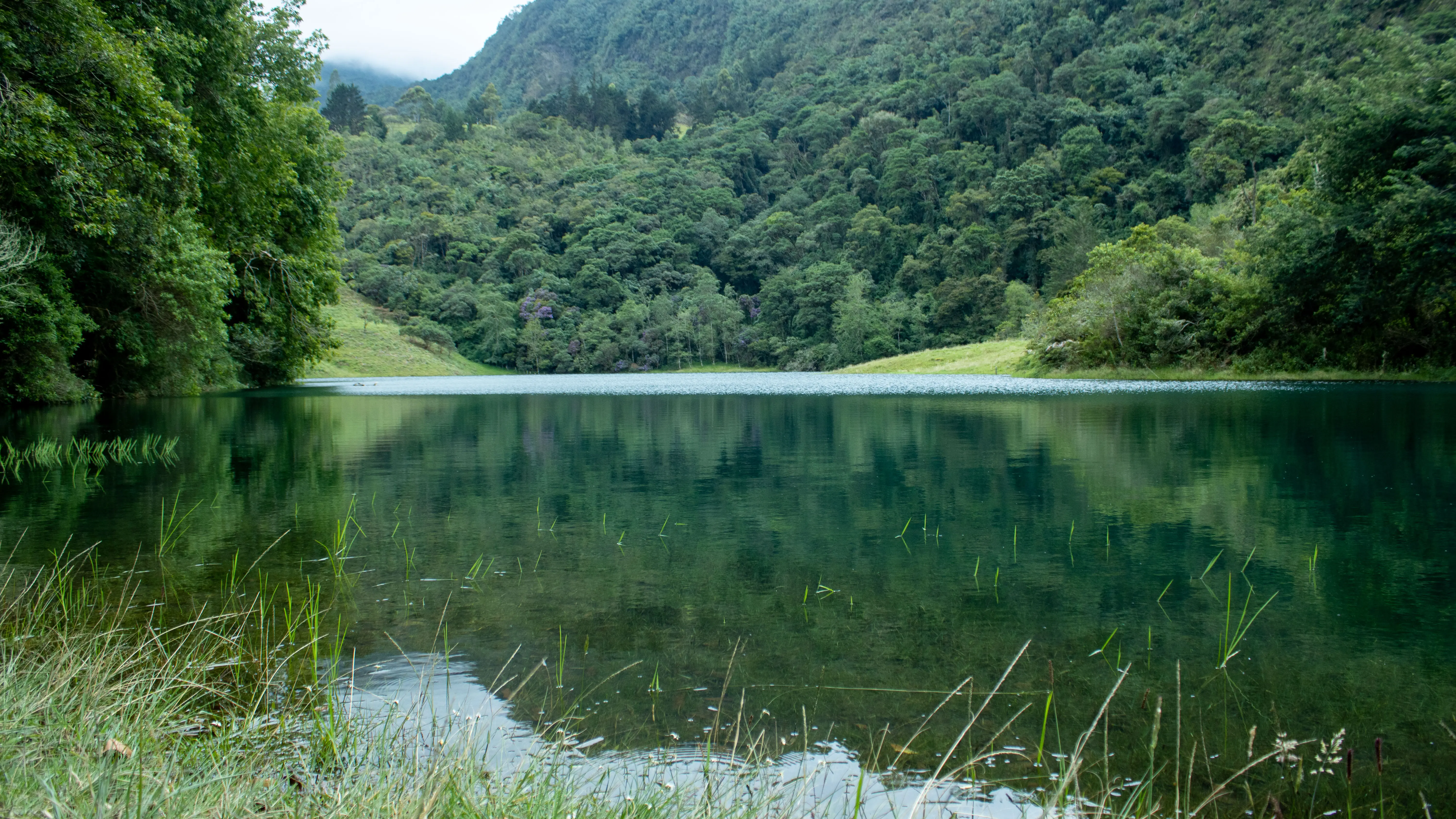 Laguna Verde y paisaje natural de Ubalá